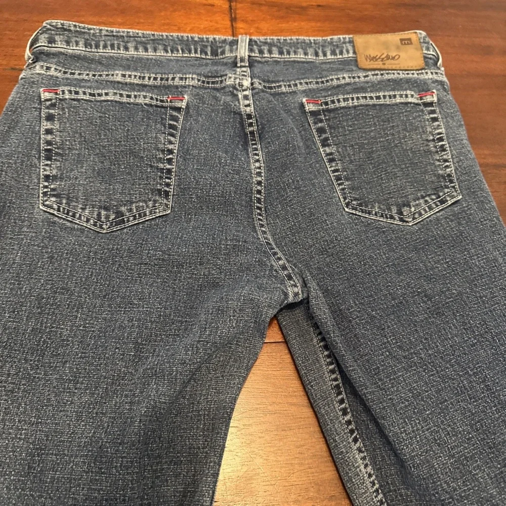 Mossimo‎ Women's Stretch Blue Jeans Size 15 Mid Rise Bootcut Made in Mexico